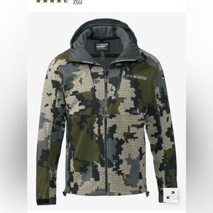 KUIU Axis Hybrid Hooded Jacket  in verde, Men's XLarge - new without tags